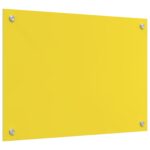 vidaXL Kuchynská obkladová doska Žltá 70x50x0,6 cm z tvrdeného skla – Obrázok 2