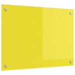 vidaXL Kuchynská obkladová doska Žltá 70x50x0,6 cm z tvrdeného skla – Obrázok 4