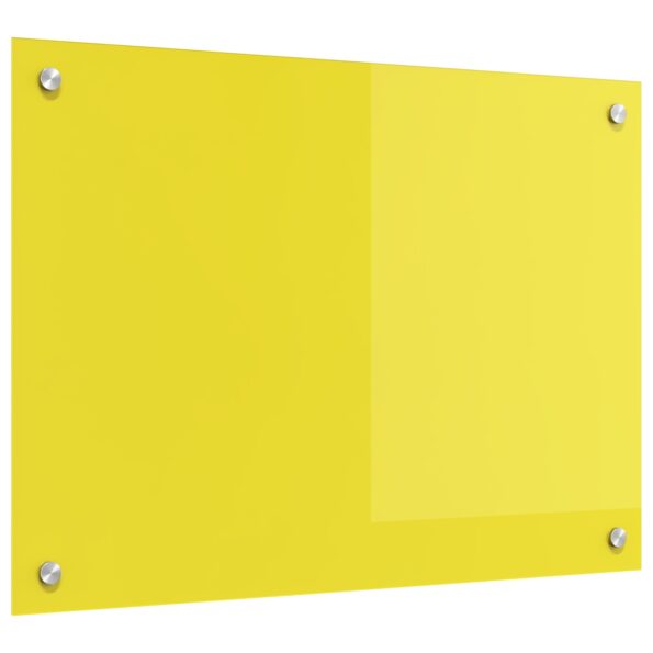 vidaXL Kuchynská obkladová doska Žltá 70x50x0,6 cm z tvrdeného skla – Obrázok 4
