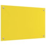 vidaXL Kuchynský obklad Žltý 80x50x0,6 cm Tvrdené sklo – Obrázok 2