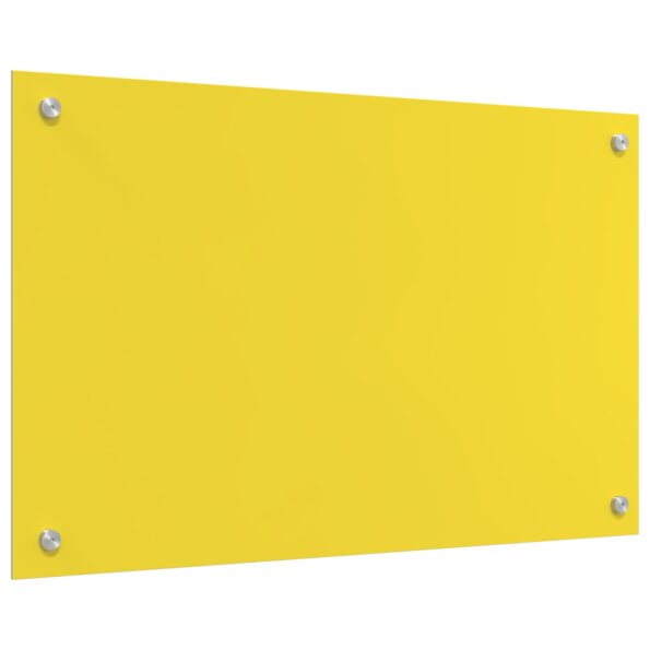 vidaXL Kuchynský obklad Žltý 80x50x0,6 cm Tvrdené sklo – Obrázok 2