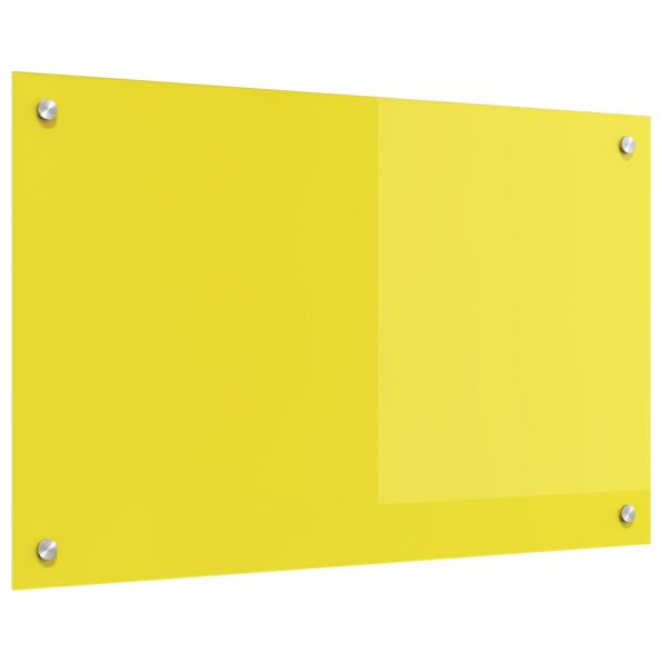 vidaXL Kuchynský obklad Žltý 80x50x0,6 cm Tvrdené sklo – Obrázok 4