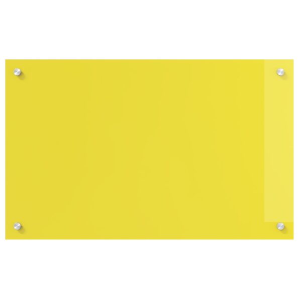 vidaXL Kuchynský obklad Žltý 80x50x0,6 cm Tvrdené sklo – Obrázok 5