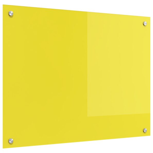 vidaXL Kuchynská backsplash Žltá 80x60x0,6 cm Z tvrdeného skla – Obrázok 4