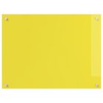 vidaXL Kuchynská backsplash Žltá 80x60x0,6 cm Z tvrdeného skla – Obrázok 5