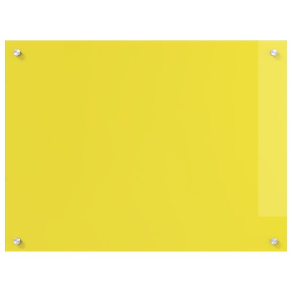 vidaXL Kuchynská backsplash Žltá 80x60x0,6 cm Z tvrdeného skla – Obrázok 5