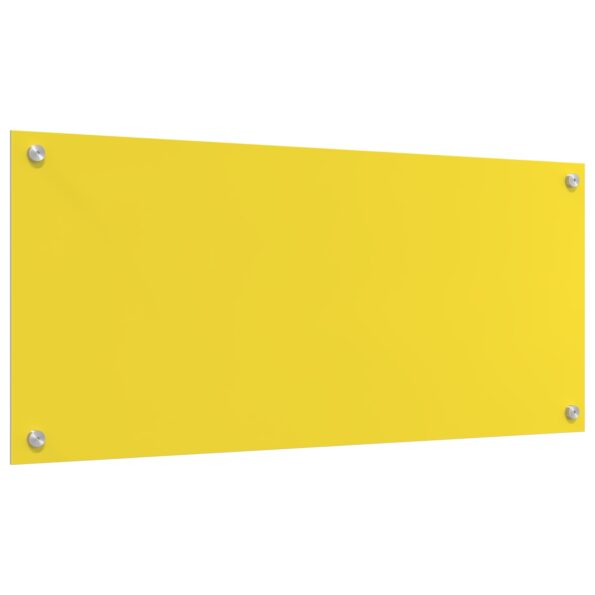 vidaXL Kuchynská obkladačka Žltá 90x40x0,6 cm Tvrdené sklo – Obrázok 2