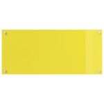 vidaXL Kuchynská obkladačka Žltá 90x40x0,6 cm Tvrdené sklo – Obrázok 5