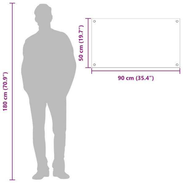 vidaXL Kuchynská obkladová doska žltá 90x50x0,6 cm z tvrdeného skla – Obrázok 10