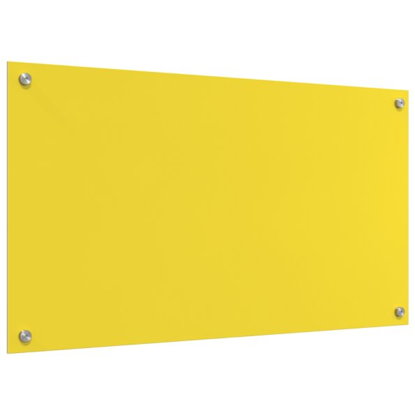 vidaXL Kuchynská obkladová doska žltá 90x50x0,6 cm z tvrdeného skla – Obrázok 2