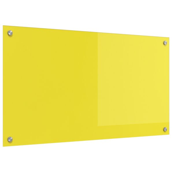 vidaXL Kuchynská obkladová doska žltá 90x50x0,6 cm z tvrdeného skla – Obrázok 4