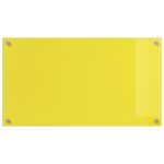 vidaXL Kuchynská obkladová doska žltá 90x50x0,6 cm z tvrdeného skla – Obrázok 5