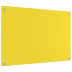vidaXL Kuchynská obkladová doska Žltá 90x60x0,6 cm Tvrdené sklo – Obrázok 2