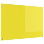 vidaXL Kuchynská obkladová doska Žltá 90x60x0,6 cm Tvrdené sklo – Obrázok 4