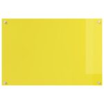 vidaXL Kuchynská obkladová doska Žltá 90x60x0,6 cm Tvrdené sklo – Obrázok 5