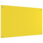 vidaXL Žltá kuchynská obklad 100x60x0,6 cm z tvrdeného skla – Obrázok 2