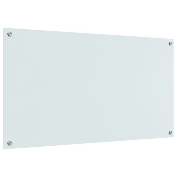 42001288_2.jpg vidaXL Kuchynský obklad Biela 110x60x0,6 cm Tvrdené sklo – Obrázok 2