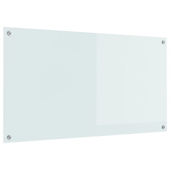 42001288_4.jpg vidaXL Kuchynský obklad Biela 110x60x0,6 cm Tvrdené sklo – Obrázok 4