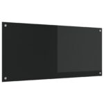 vidaXL čierna kuchynská obkladačka 110x50x0,6 cm zo skla – Obrázok 4