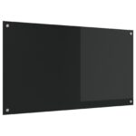vidaXL Kuchynská obkladová doska čierna 110x60x0,6 cm z temperovaného skla – Obrázok 4