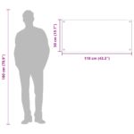 vidaXL Kuchynská Zástena Svetlosivá 110x50x0,6 cm Sklo – Obrázok 10