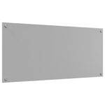 vidaXL Kuchynská Zástena Svetlosivá 110x50x0,6 cm Sklo – Obrázok 2