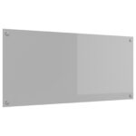 vidaXL Kuchynská Zástena Svetlosivá 110x50x0,6 cm Sklo – Obrázok 4