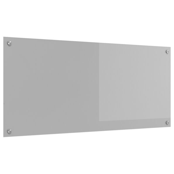 vidaXL Kuchynská Zástena Svetlosivá 110x50x0,6 cm Sklo – Obrázok 4