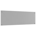 vidaXL Kuchynská zadná stena svetlosivá 120x40x0,6 cm z tvrdeného skla – Obrázok 2