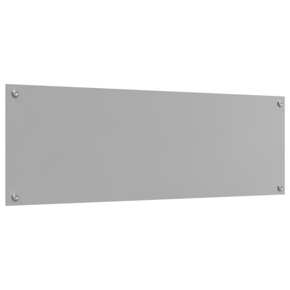 vidaXL Kuchynská zadná stena svetlosivá 120x40x0,6 cm z tvrdeného skla – Obrázok 2