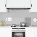 vidaXL Kuchynská zadná stena svetlosivá 120x40x0,6 cm z tvrdeného skla – Obrázok 3