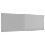 vidaXL Kuchynská zadná stena svetlosivá 120x40x0,6 cm z tvrdeného skla – Obrázok 4