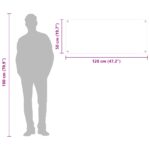 vidaXL Kuchynská dlažba Svetlosivá 120x50x0,6 cm Temperované sklo – Obrázok 10