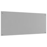 vidaXL Kuchynská dlažba Svetlosivá 120x50x0,6 cm Temperované sklo – Obrázok 2