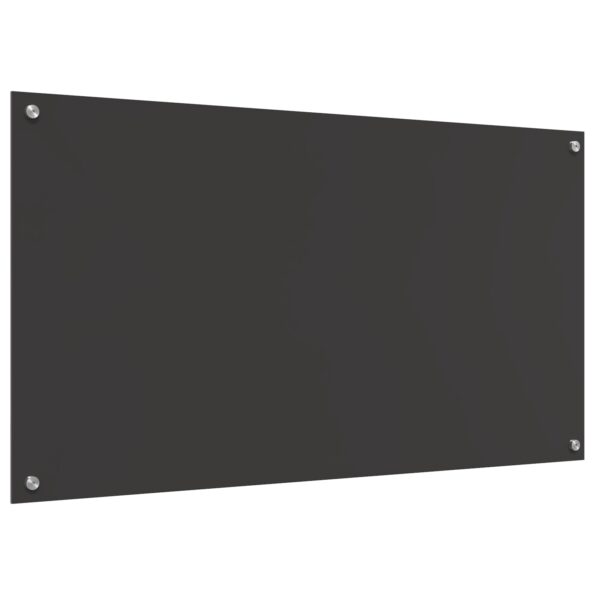vidaXL Kuchynská backsplash tmavošedá 110x60x0,6 cm z tvrdeného skla – Obrázok 2