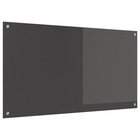 vidaXL Kuchynská backsplash tmavošedá 110x60x0,6 cm z tvrdeného skla – Obrázok 4
