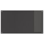 vidaXL Kuchynská backsplash tmavošedá 110x60x0,6 cm z tvrdeného skla – Obrázok 5