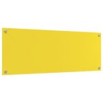 vidaXL Kuchynský backsplash Žltý 110x40x0,6 cm z Temperovaného skla – Obrázok 2