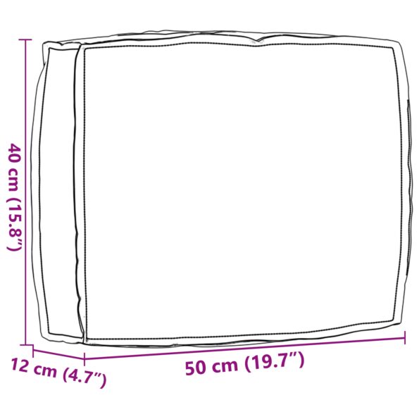 vidaXL Vonkajší vankúš Antracitová Polyester Stredná Vankúš na stoličku – Obrázok 7