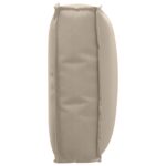 vidaXL Vankúš na vonkajšie sedenie Taupe Polyester 50 x 40 x 12 cm – Obrázok 4