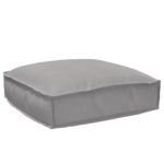 vidaXL Exteriérový vankúš Sivý Polyester 50 x 50 x 12 cm