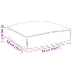 vidaXL Exteriérový vankúš Sivý Polyester 50 x 50 x 12 cm – Obrázok 6