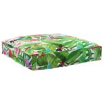 vidaXL Vankúš do exteriéru Tropický jungle Polyester 80 x 12 x 80 cm