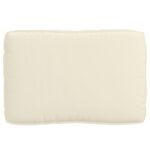 vidaXL Vonkajší vankúš Krémový Polyester 120 x 12 x 80 cm – Obrázok 4