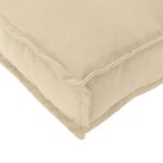 vidaXL Vankúš do exteriéru Béžová Bavlna 120 x 12 x 80 cm – Obrázok 5