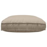 vidaXL Vonkajší vankúš Sivohnedý Polyester 120 x 12 x 80 cm – Obrázok 3