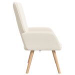 vidaXL kreslo Krémová 62 x 67 x 95,5 cm Sherpa látka – Obrázok 5