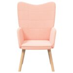 vidaXL kreslo Ružová 62 x 67 x 95,5 cm Sherpa látka – Obrázok 4