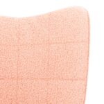 vidaXL kreslo Ružová 62 x 67 x 95,5 cm Sherpa látka – Obrázok 7