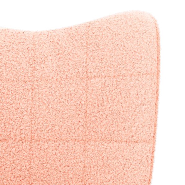 vidaXL kreslo Ružová 62 x 67 x 95,5 cm Sherpa látka – Obrázok 7